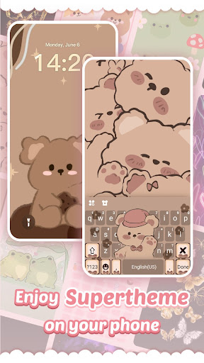 Pink Cute Hippo Theme screenshot 4
