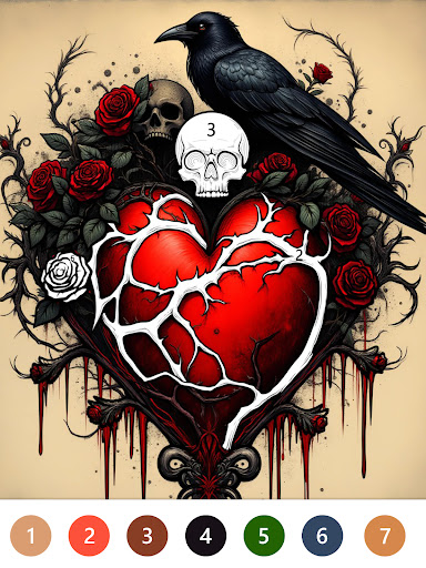 Macabre Color Paint By Number screenshot 15