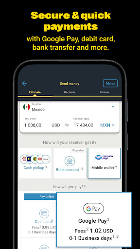 Western Union Send Money Now screenshot 5