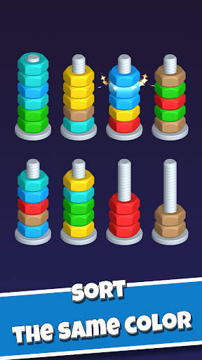 Nut Sort-Color Puzzle Game screenshot 3