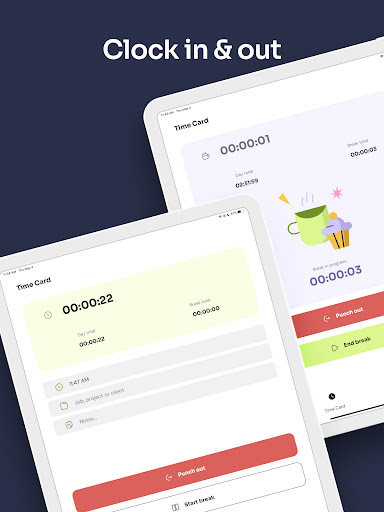 Time Clock: Easy Tracker screenshot 1