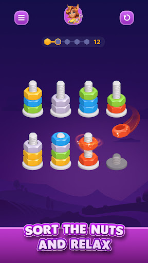 Nut Sort: Color Sorting Game screenshot 3