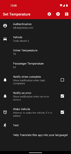 Bolt for Tesla - Tasker Plugin screenshot 4