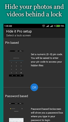 Hide Photos, Video and App Loc screenshot 1