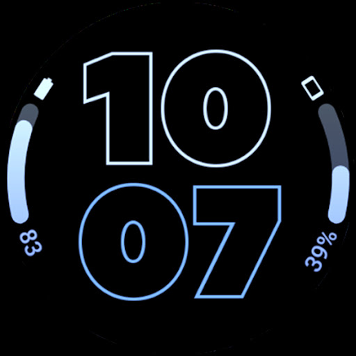 Outlined Watch Face screenshot 2