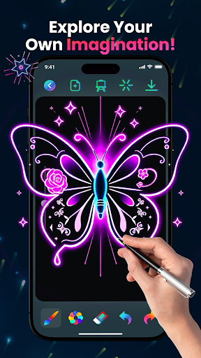 Magic Doodle: Glow Art Drawing screenshot 4