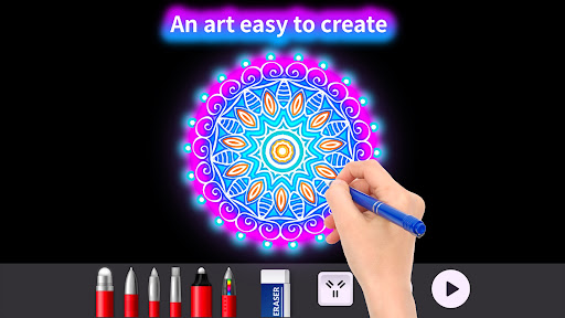 Doodle Master - Glow Art screenshot 1
