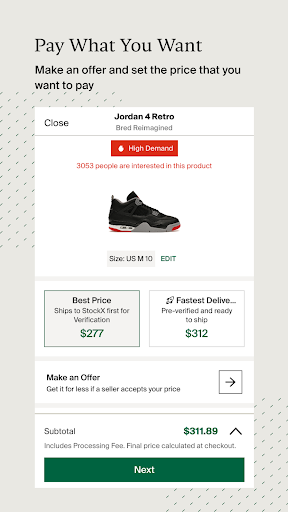 StockX - Sneakers and Apparel screenshot 1