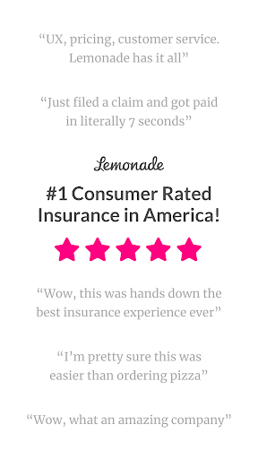 Lemonade Insurance screenshot 2