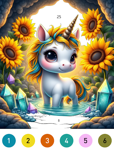 Fairytale Color by number game screenshot 19