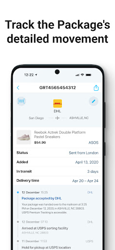 Package Tracker - pkge Mobile screenshot 3