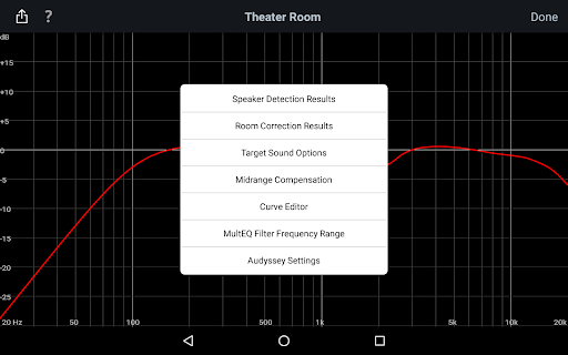 Audyssey MultEQ Editor app screenshot 4