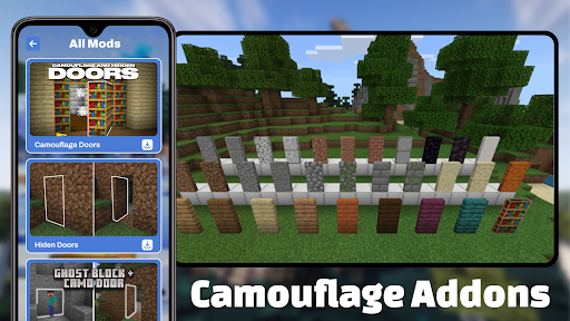 Camouflage Doors Mod for MCPE screenshot 10