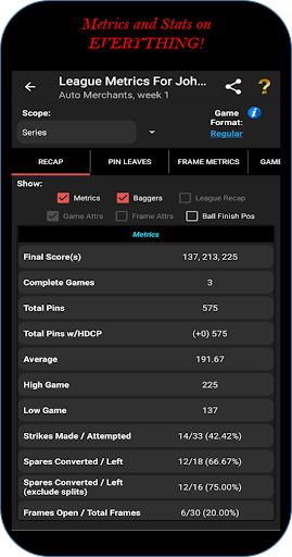 Premier Bowl Scorekeeper screenshot 8