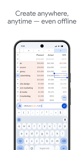 Google Sheets screenshot 3