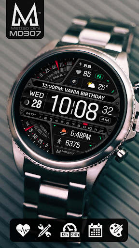 MD307 Digital watch face screenshot 11