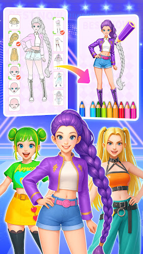 Princess Game Fantasy Coloring screenshot 1