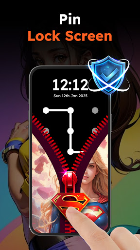 Zipper Lock Wallpapers Screen screenshot 6