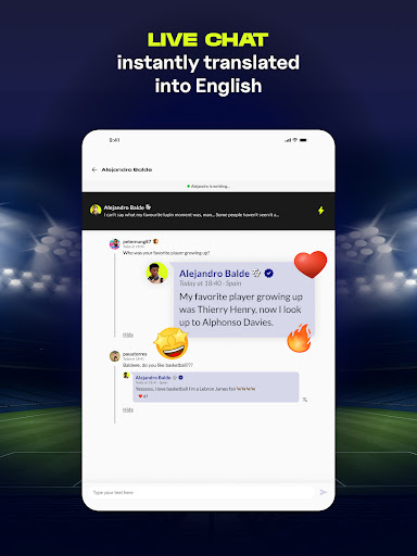 TR - Chat with Football Stars screenshot 9