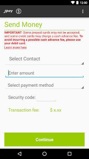 JPay screenshot 2