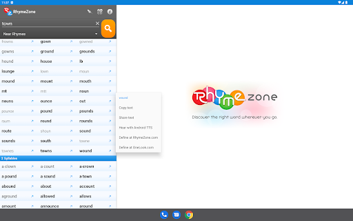 RhymeZone Rhyming Dictionary screenshot 6