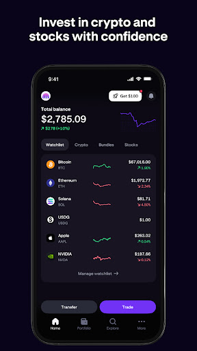 Kraken: Buy Crypto & Stocks screenshot 1