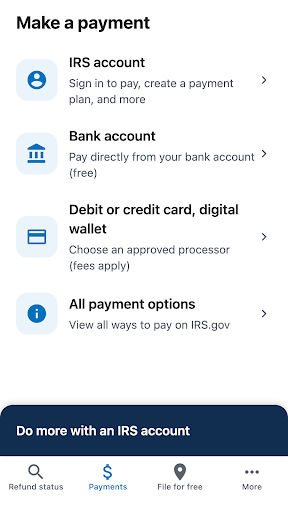 IRS2Go screenshot 3