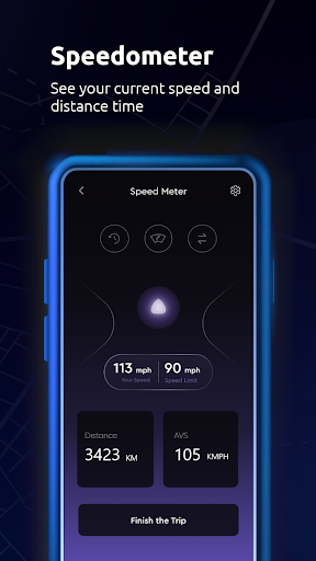 Maps All in One, Speedometer screenshot 1