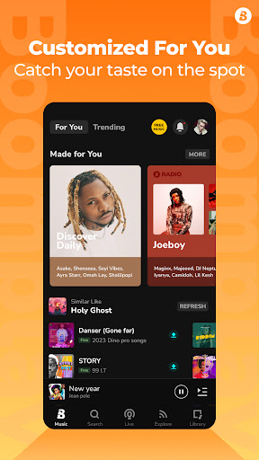 Boomplay: Music & Live Stream screenshot 1