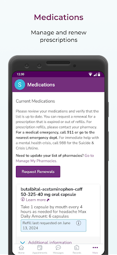 MyUPMC screenshot 4