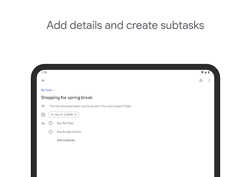 Google Tasks screenshot 2