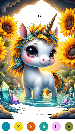 Fairytale Color by number game screenshot 4