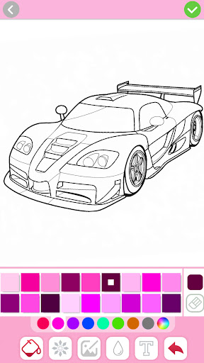Car coloring games - Color car screenshot 6
