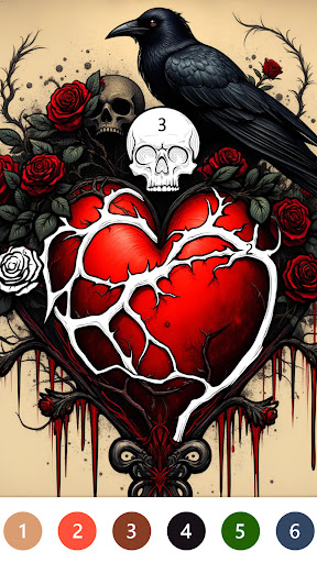 Macabre Color Paint By Number screenshot 6