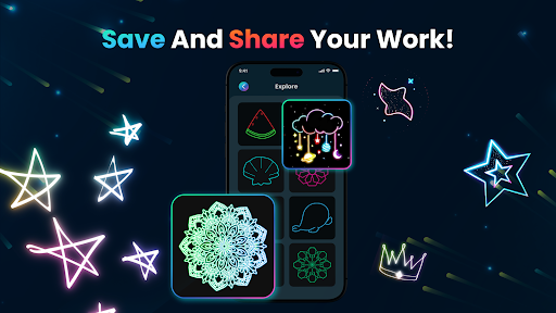 Magic Doodle: Glow Art Drawing screenshot 7