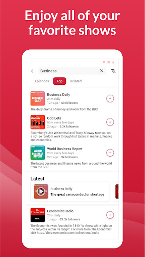 Offline Podcast App: Player FM screenshot 1