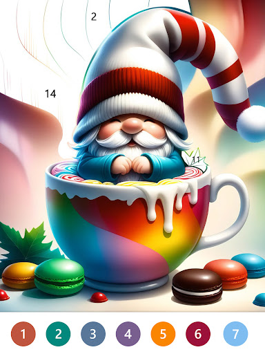Fairytale Color by number game screenshot 7