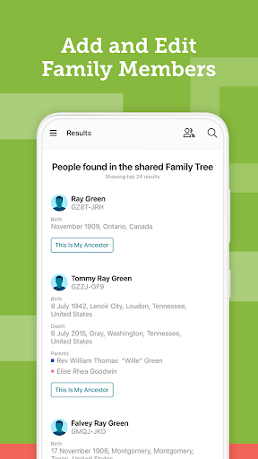 FamilySearch Tree screenshot 3