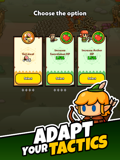 Tiny Warriors Rush - Idle TD screenshot 9