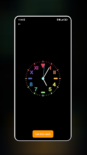 Neon Clock Wallpaper screenshot 3