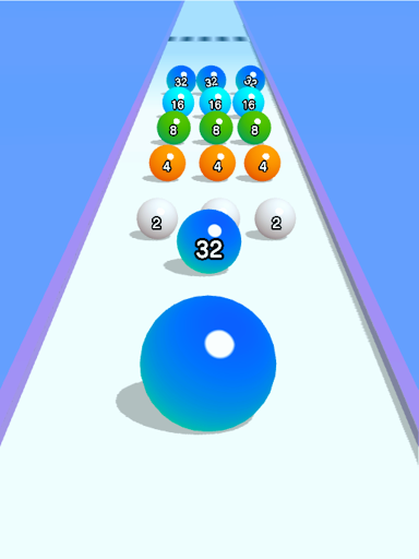 Ball Run 2048: merge number screenshot 2