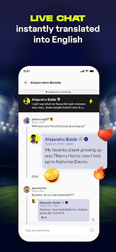 TR - Chat with Football Stars screenshot 1