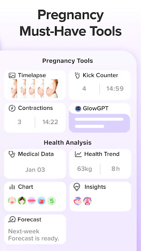 Pregnancy Tracker App | Glow screenshot 4
