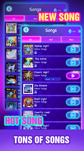 Cat Hop - Dancing Music Games screenshot 15
