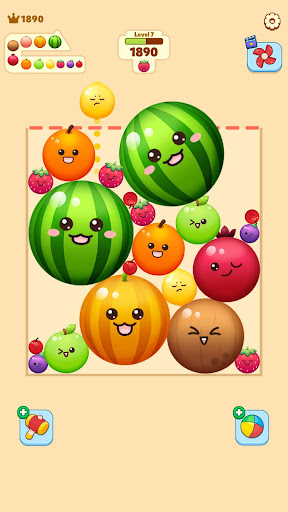 Fruit Merge-Juicy Melon Puzzle screenshot 1