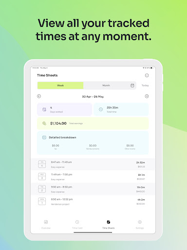 Time Clock: Easy Tracker screenshot 14