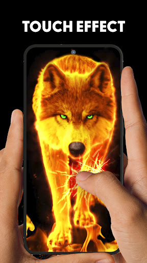 Fire Wallpaper Theme Lone Wolf screenshot 3