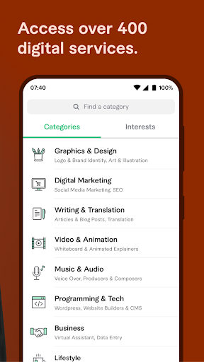 Fiverr - Freelance Service screenshot 1