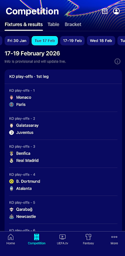 UEFA Champions League Official screenshot 2