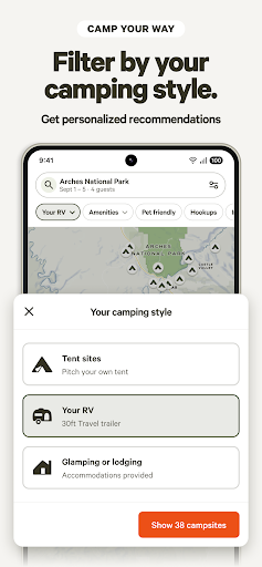 Hipcamp: Camping, RVs & Cabins screenshot 2